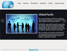 Tablet Screenshot of globalpacificcorporation.com